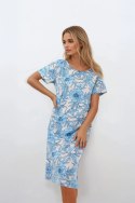 Koszula nocna Blue Peony Blue S