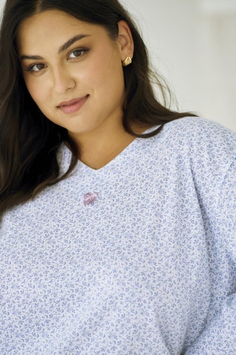 Piżama Debora 3463 Niebieski XXXXL