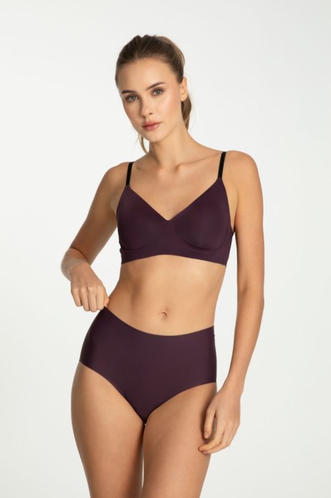 Biustonosz Simple t-shirt Bra Dark Plum Bakłażan M
