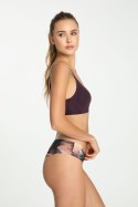 Figi Velvet Bloom Tanga Brasil Bakłażan S