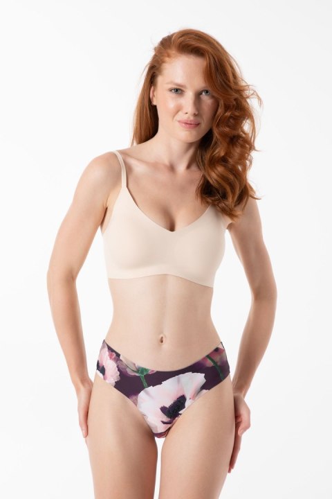 Figi Velvet Bloom Tanga Brasil Bakłażan S