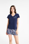 Piżama Bluebird 40621-59X Granatowa Granatowy S