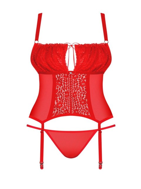 Gorset Blossmina + stringi GRATIS!!! Czerwony Czerwony 4XL/5XL