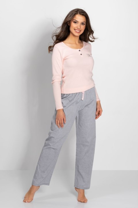 Piżama Linda Pink-Grey S