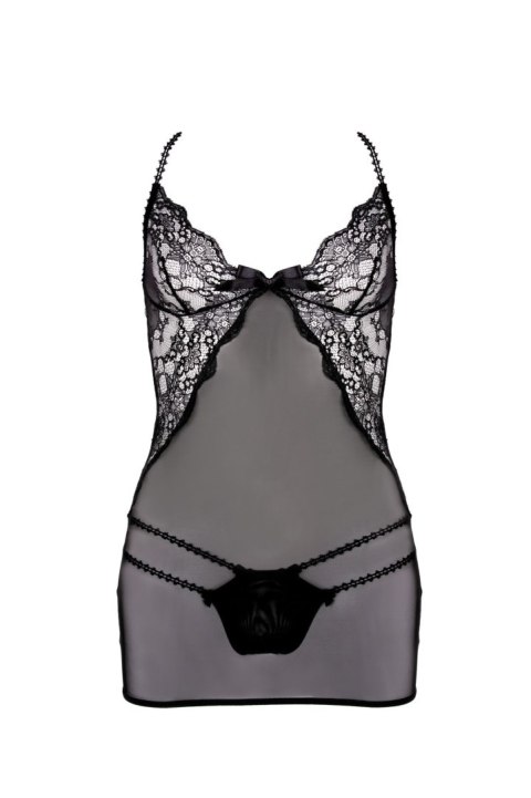 Koszulka Omorfi Black + stringi + wstążeczka na szyję GRATIS! Czarny XXL