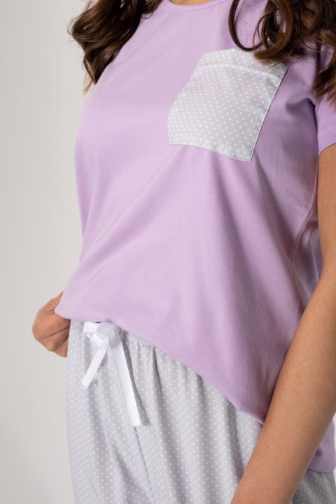 Piżama Caroline Lila-Grey S
