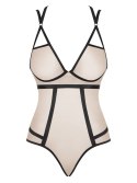 Body Nudelia Beżowo-Czarne Beżowo-Czarny L/XL