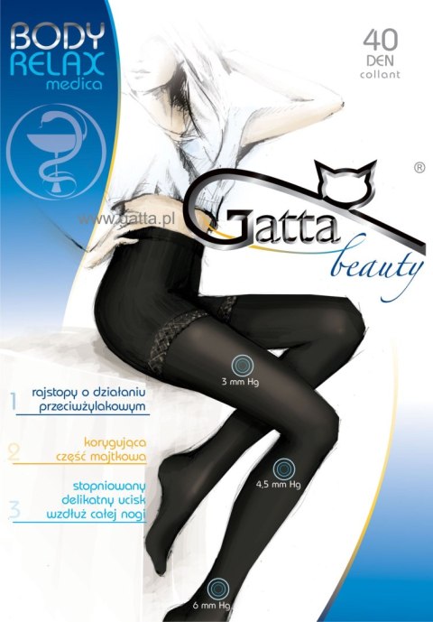 Rajstopy Body Relax Medica 40 Den Grafitowy 5