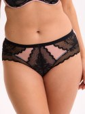 Figi Amara 1308P Czarno-Różowy L