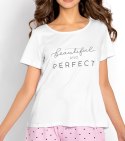 Piżama Flawless White-Pink L