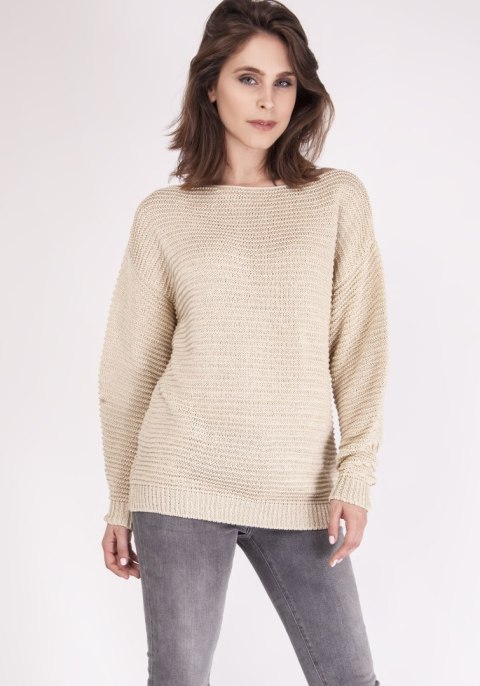 Sweter Beatrix SWE 097 Beżowy Beżowy M