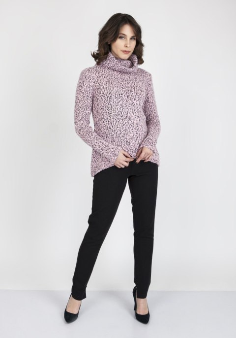 Sweter Nicola SWE 103 Różowy Różowy L