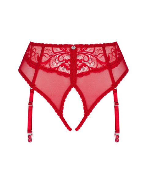 Figi Dagmarie z pasem do pończoch Czerwony XL/XXL