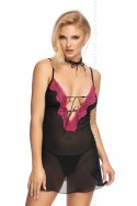 Koszulka Flavia koszulka + stringi GRATIS! Czarny XL