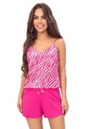 Piżama Zebra Top Fuksja XXL