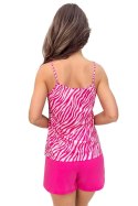 Piżama Zebra Top Fuksja XL