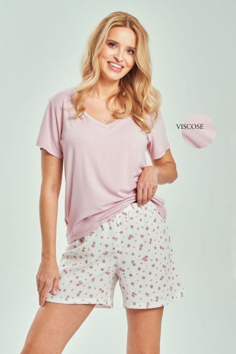 Piżama Felicia 3514 Pudrowy Róż Pudrowy Róż XL