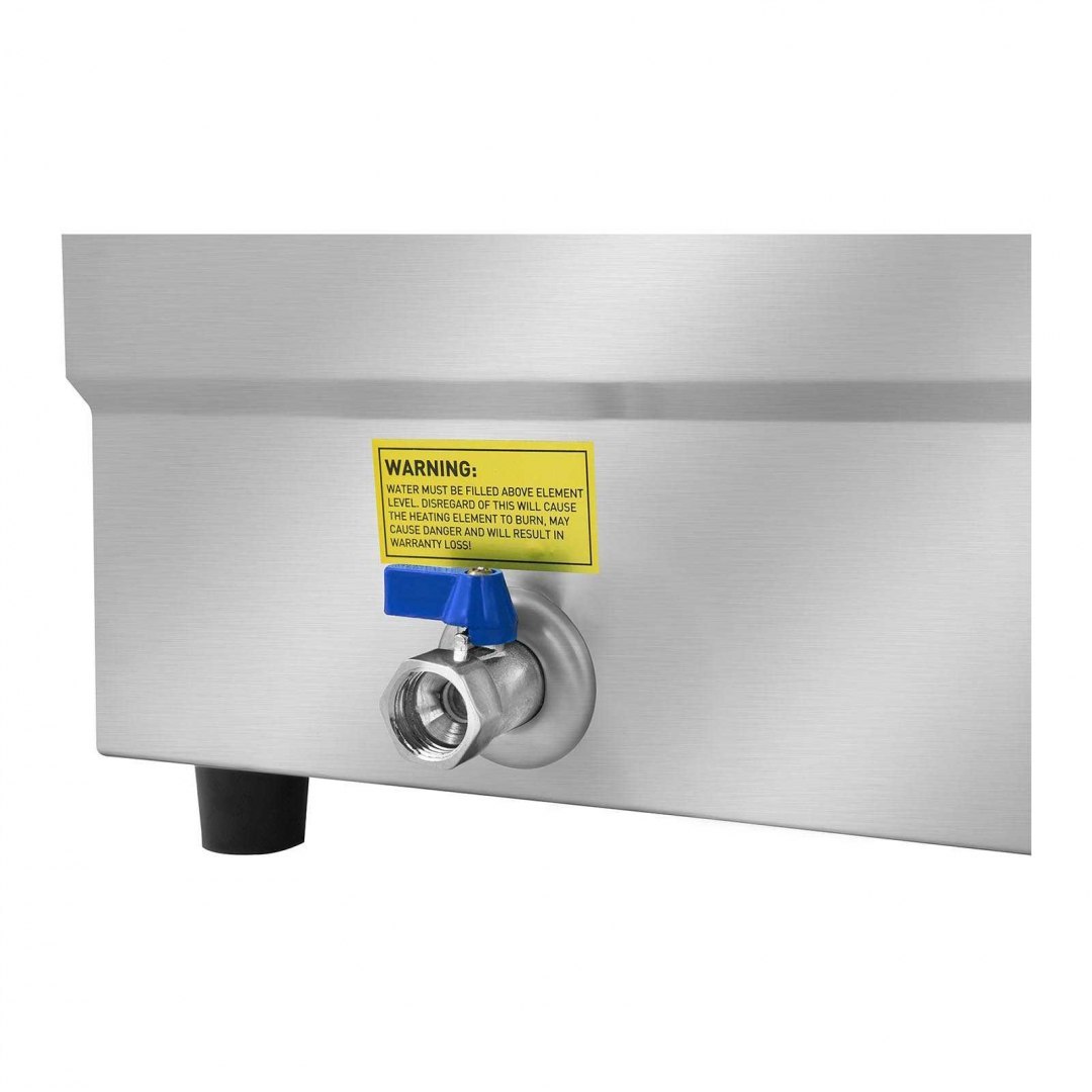 Bemar podgrzewacz wodny z kranem i szklaną osłoną 2200W 30L + 5x pojemnik GN1/2 Royal Catering Bemar podgrzewacz wodny z kranem i szklaną osłoną 2200W 30L + 5x pojemnik GN1/2 Royal Catering