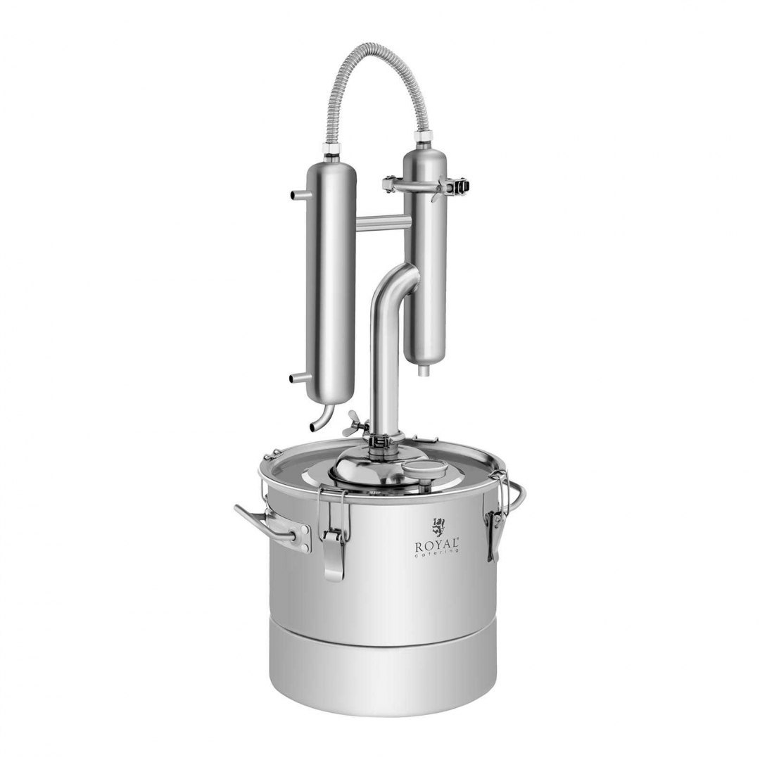 Destylator urządzenie do destylacji 20L + termometr analogowy Royal Catering Destylator urządzenie do destylacji 20L + termometr analogowy Royal Catering
