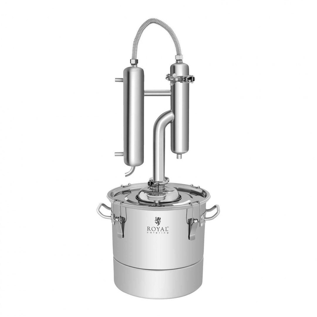 Destylator urządzenie do destylacji 20L + termometr analogowy Royal Catering Destylator urządzenie do destylacji 20L + termometr analogowy Royal Catering