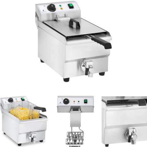 Frytownica frytkownica gastronomiczna profesjonalna z kranem 230V 10L Royal Catering Frytownica frytkownica gastronomiczna profesjonalna z kranem 230V 10L Royal Catering