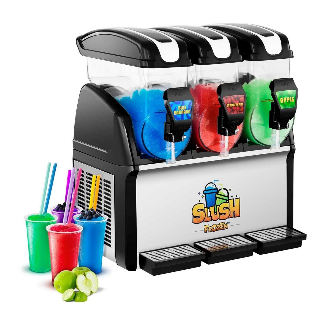 Granitor dyspenser urządzenie do napojów slush granity potrójny 3x 15L Royal Catering Granitor dyspenser urządzenie do napojów slush granity potrójny 3x 15L Royal Catering