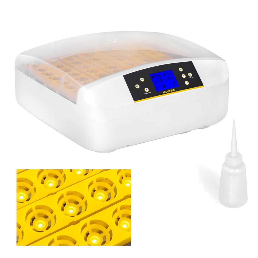 Inkubator wylęgarka klujnik do wylęgu 56 jaj + dozownik wody 90W Incubato