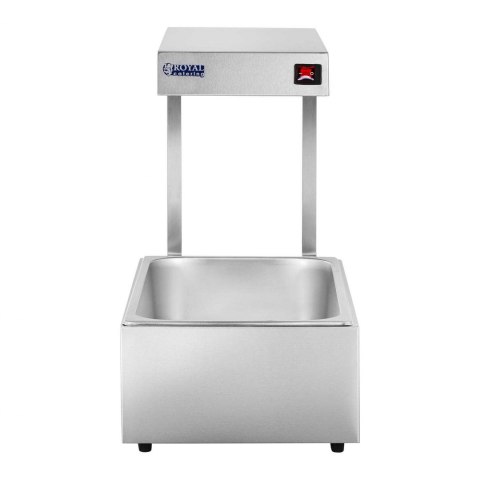 Lampa grzewcza gastronomiczna podgrzewacz do potraw dań 500W + pojemnik GN1/1 Royal Catering Lampa grzewcza gastronomiczna podgrzewacz do potraw dań 500W + pojemnik GN1/1 Royal Catering