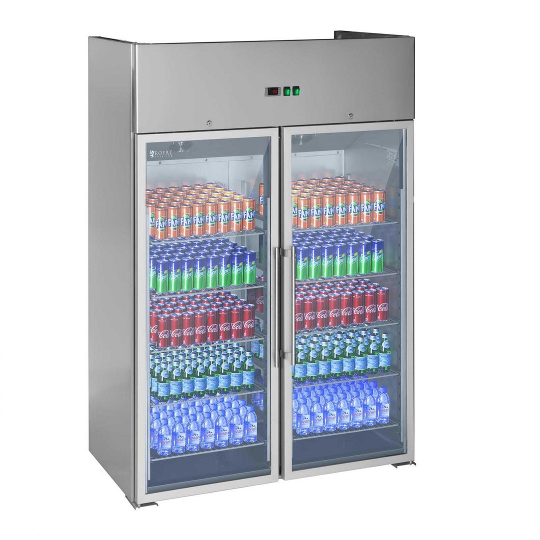 Lodówka chłodziarka szafa chłodnicza podwójna przeszklona od -2 do 8C 948L Royal Catering Lodówka chłodziarka szafa chłodnicza podwójna przeszklona od -2 do 8C 948L Royal Catering