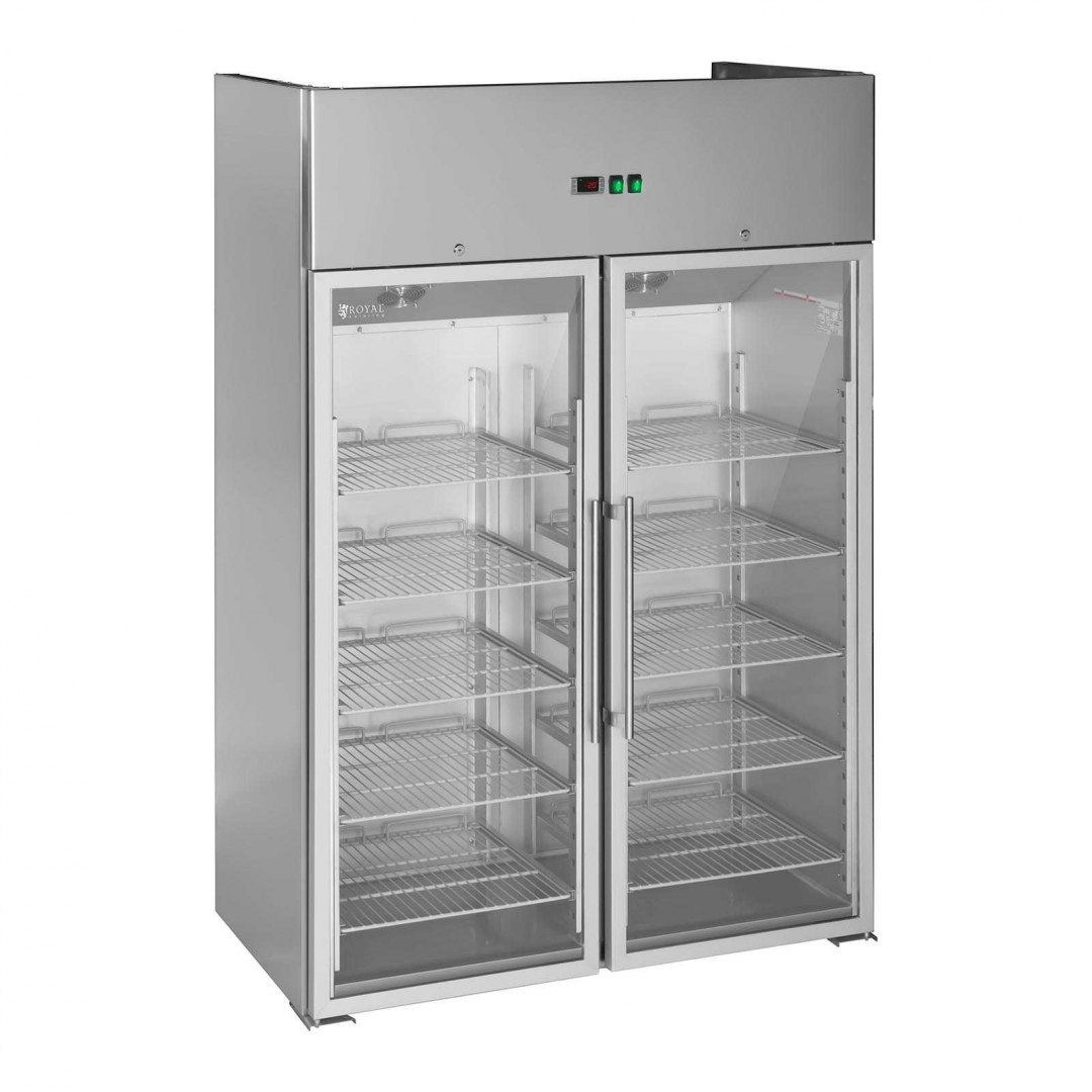 Lodówka chłodziarka szafa chłodnicza podwójna przeszklona od -2 do 8C 948L Royal Catering Lodówka chłodziarka szafa chłodnicza podwójna przeszklona od -2 do 8C 948L Royal Catering