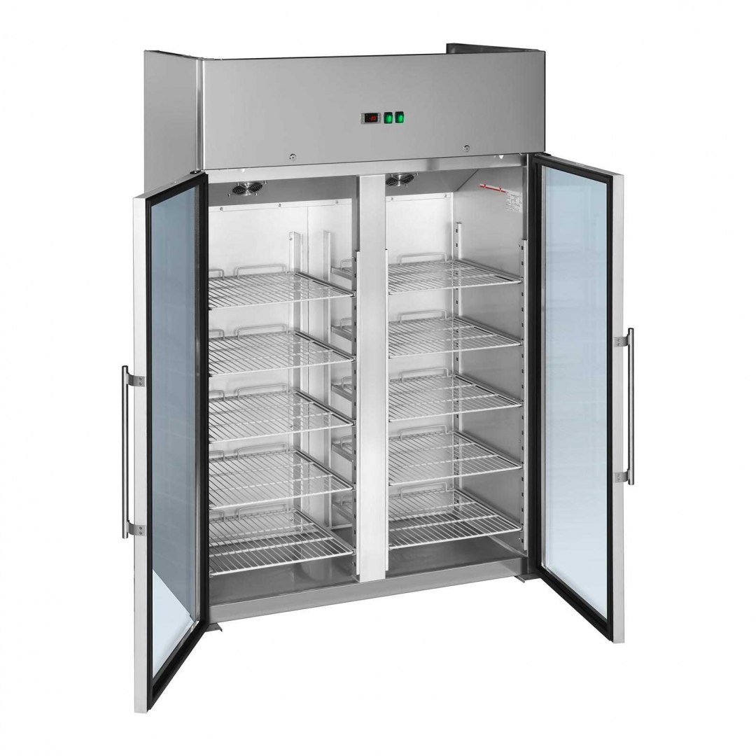 Lodówka chłodziarka szafa chłodnicza podwójna przeszklona od -2 do 8C 948L Royal Catering Lodówka chłodziarka szafa chłodnicza podwójna przeszklona od -2 do 8C 948L Royal Catering