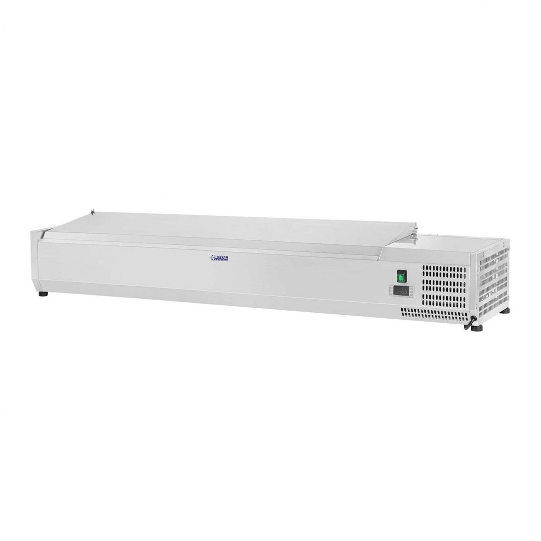 Nadstawa chłodnicza ze stalową pokrywą 7x GN1/3 160cm Royal Catering Nadstawa chłodnicza ze stalową pokrywą 7x GN1/3 160cm Royal Catering