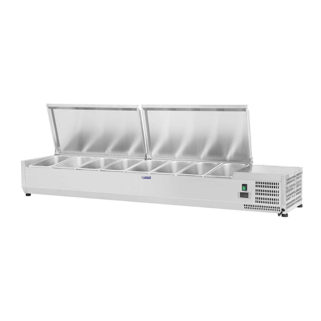 Nadstawa chłodnicza ze stalową pokrywą 8x GN1/3 180cm Royal Catering Nadstawa chłodnicza ze stalową pokrywą 8x GN1/3 180cm Royal Catering