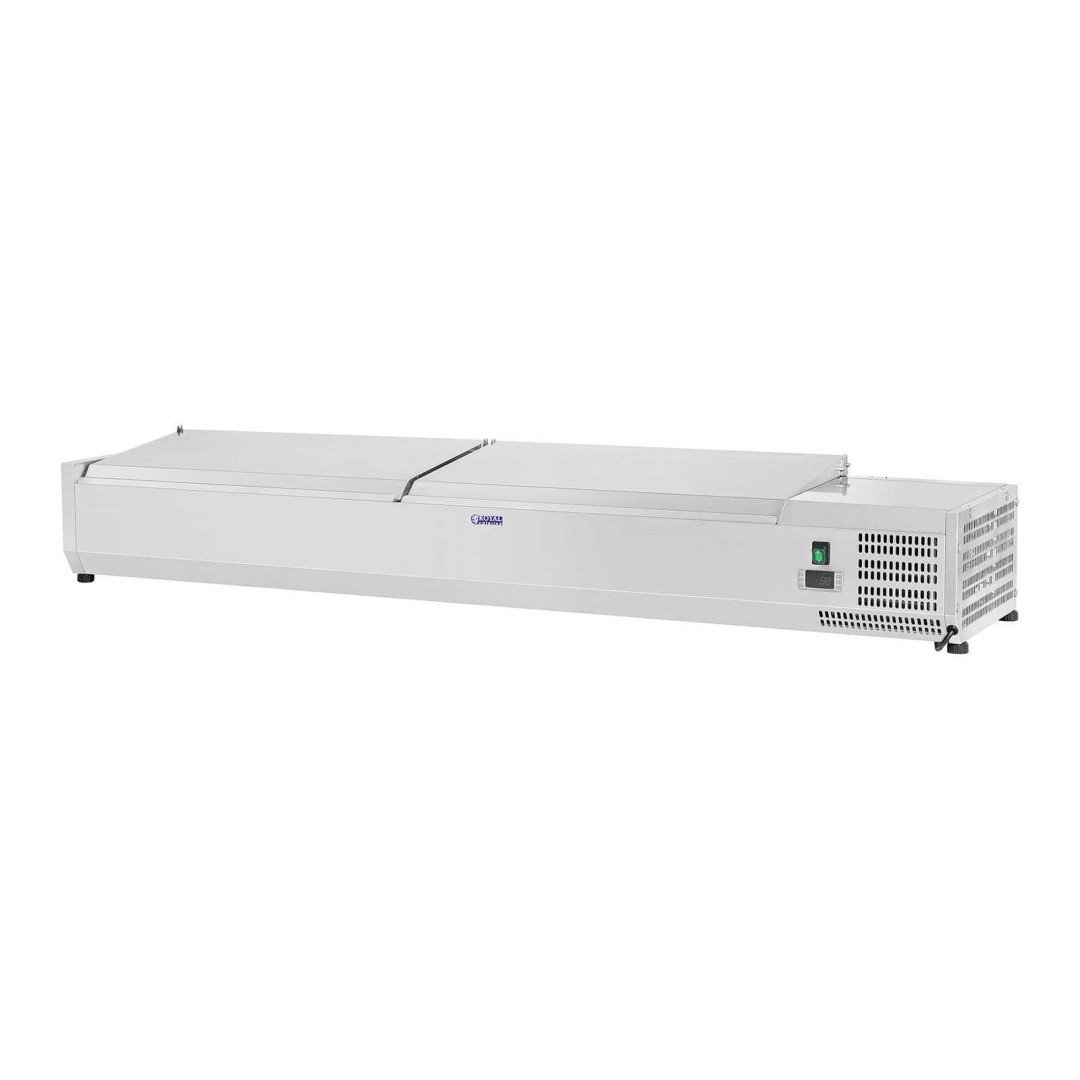 Nadstawa chłodnicza ze stalową pokrywą 8x GN1/3 180cm Royal Catering Nadstawa chłodnicza ze stalową pokrywą 8x GN1/3 180cm Royal Catering