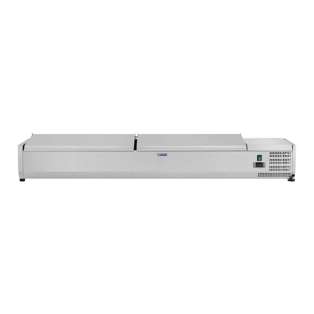 Nadstawa chłodnicza ze stalową pokrywą 8x GN1/3 180cm Royal Catering Nadstawa chłodnicza ze stalową pokrywą 8x GN1/3 180cm Royal Catering