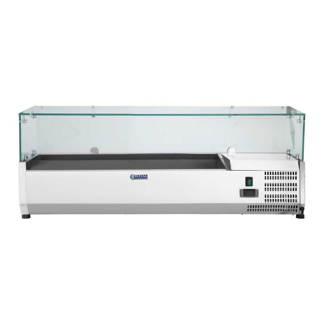 Nadstawa chłodnicza ze szklaną osłoną 5x GN1/4 120cm Royal Catering Nadstawa chłodnicza ze szklaną osłoną 5x GN1/4 120cm Royal Catering