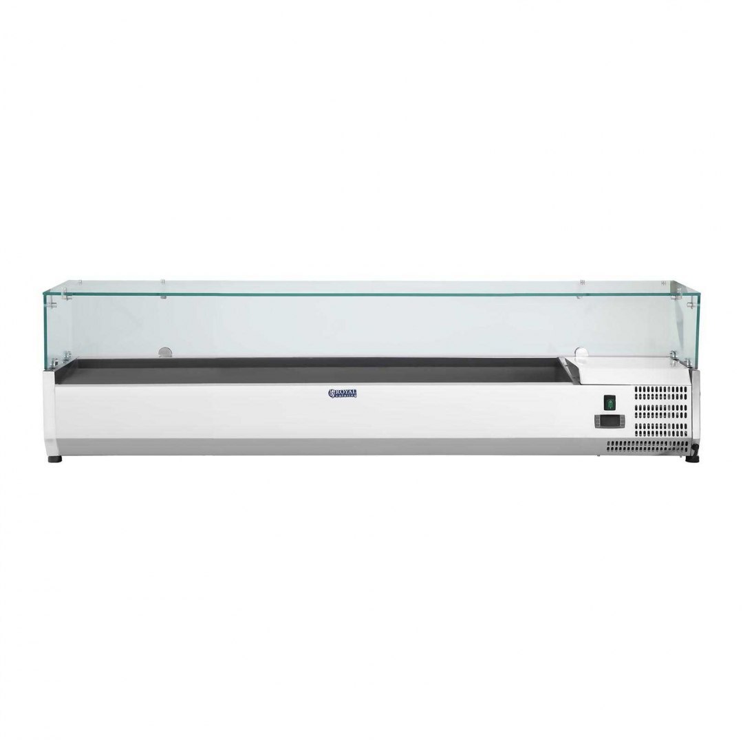 Nadstawa chłodnicza ze szklaną osłoną 8x GN1/3 180cm Royal Catering Nadstawa chłodnicza ze szklaną osłoną 8x GN1/3 180cm Royal Catering