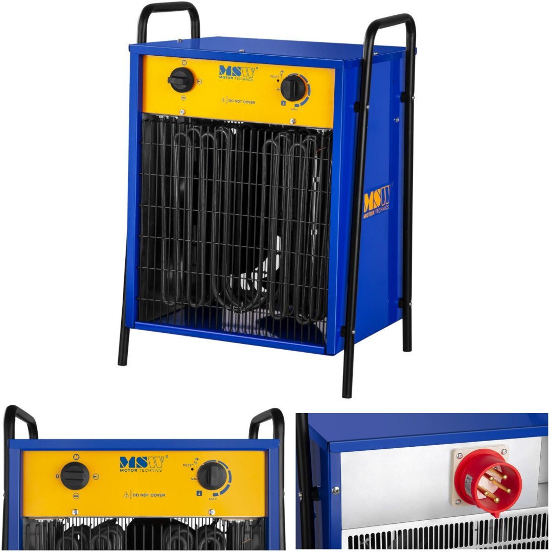 Nagrzewnica dmuchawa budowlana do suszenia ścian tynku prostokątna 400V 22000W MSW Nagrzewnica dmuchawa budowlana do suszenia ścian tynku prostokątna 400V 22000W MSW