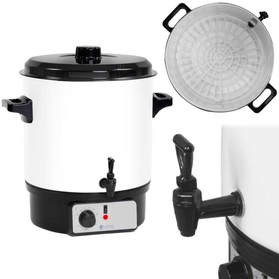 Podgrzewacz warnik do grzańca grzanego wina kawy z kranem 1800W 27L Royal Catering Podgrzewacz warnik do grzańca grzanego wina kawy z kranem 1800W 27L Royal Catering