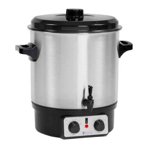 Podgrzewacz warnik do grzańca grzanego wina z kranem timerem stal nierdzewna 2000W 27L Royal Catering Podgrzewacz warnik do grzańca grzanego wina z kranem timerem stal nierdzewna 2000W 27L Royal Catering