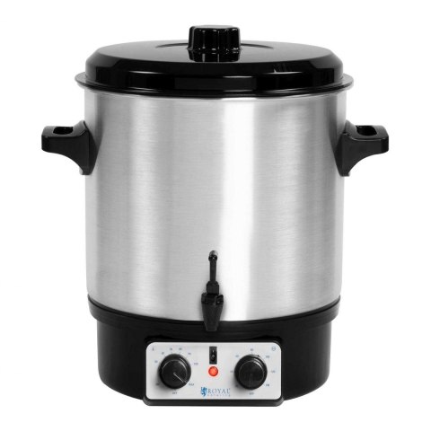 Podgrzewacz warnik do grzańca grzanego wina z kranem timerem stal nierdzewna 2000W 27L Royal Catering Podgrzewacz warnik do grzańca grzanego wina z kranem timerem stal nierdzewna 2000W 27L Royal Catering