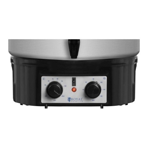 Podgrzewacz warnik do grzańca grzanego wina z kranem timerem stal nierdzewna 2000W 27L Royal Catering Podgrzewacz warnik do grzańca grzanego wina z kranem timerem stal nierdzewna 2000W 27L Royal Catering
