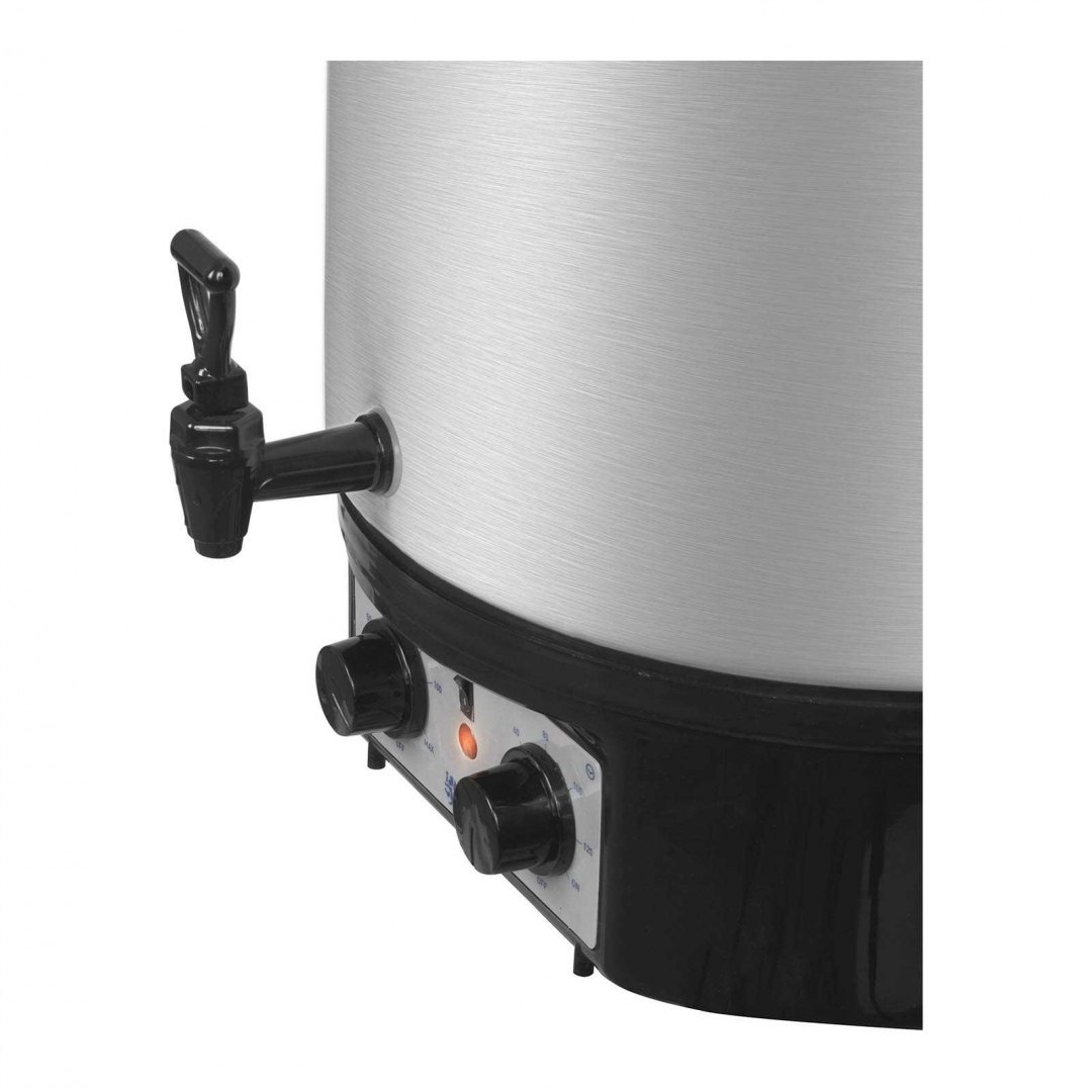 Podgrzewacz warnik do grzańca grzanego wina z kranem timerem stal nierdzewna 2000W 27L Royal Catering Podgrzewacz warnik do grzańca grzanego wina z kranem timerem stal nierdzewna 2000W 27L Royal Catering
