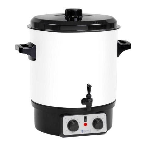 Podgrzewacz warnik grzańca do grzanego wina kawy z kranem timerem 1800W 27L Royal Catering Podgrzewacz warnik grzańca do grzanego wina kawy z kranem timerem 1800W 27L Royal Catering