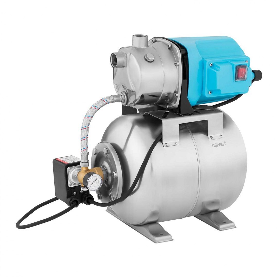 Pompa samozasysająca hydrofor do pompowania wody stalowa 1200W 3500l/h 19L Hillvert Pompa samozasysająca hydrofor do pompowania wody stalowa 1200W 3500l/h 19L Hillvert
