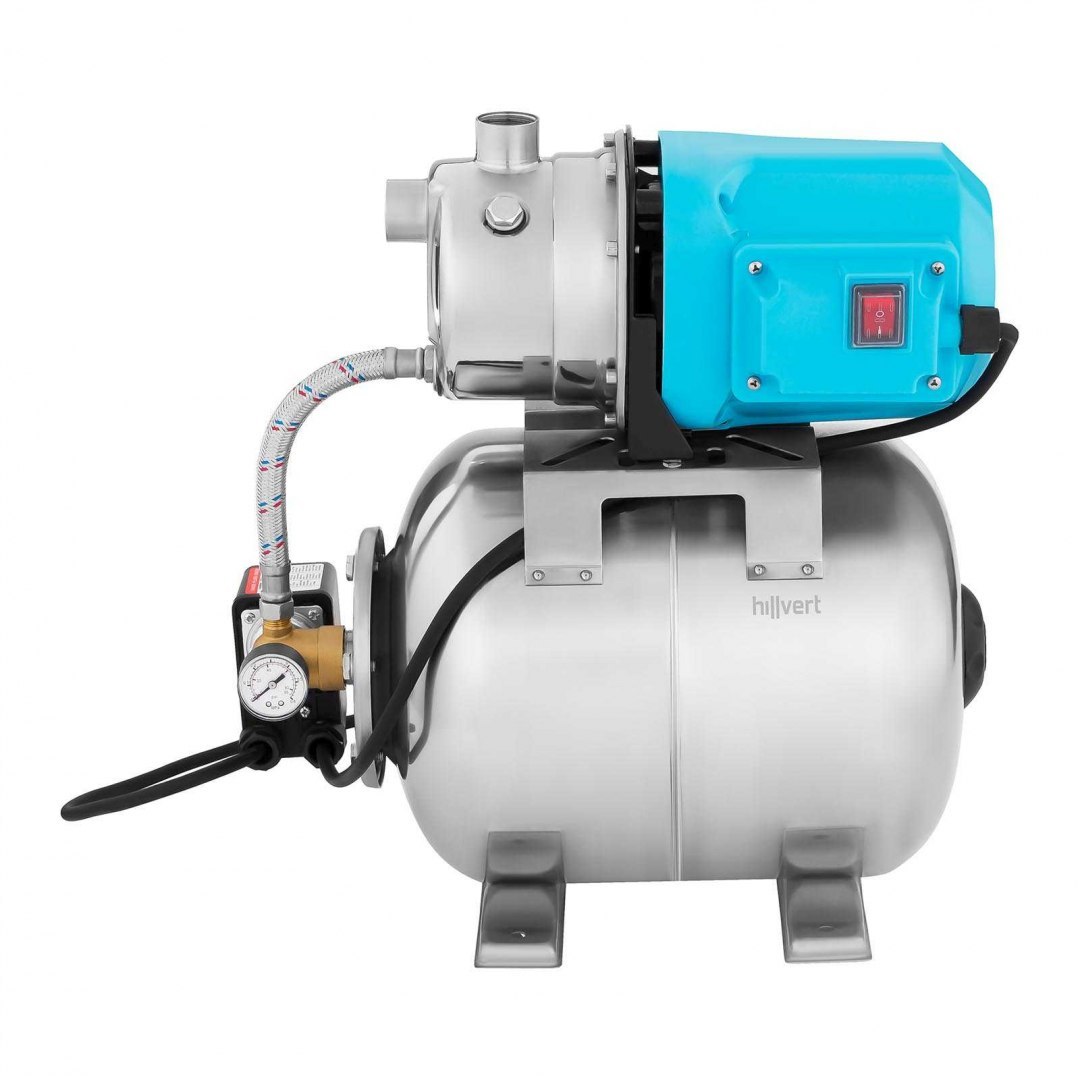 Pompa samozasysająca hydrofor do pompowania wody stalowa 1200W 3500l/h 19L Hillvert Pompa samozasysająca hydrofor do pompowania wody stalowa 1200W 3500l/h 19L Hillvert