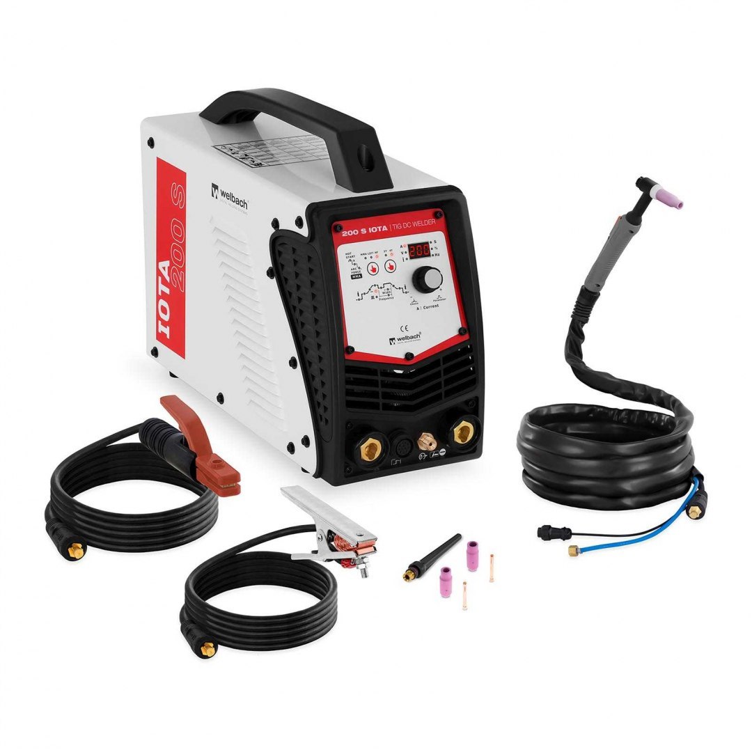 Spawarka IGBT MMA Lift TIG Puls 2T/4T Hot Start Arc Force Anti Stick 200A 230V Welbach Spawarka IGBT MMA Lift TIG Puls 2T/4T Hot Start Arc Force Anti Stick 200A 230V Welbach
