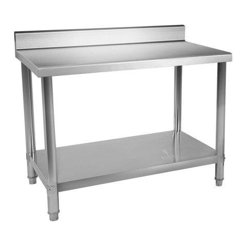 Stół blat kuchenny roboczy z rantem i półką Stal nierdzewna 120x70cm Royal Catering Stół blat kuchenny roboczy z rantem i półką Stal nierdzewna 120x70cm Royal Catering
