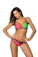 Kostium kąpielowy Tamara Blu Scuro-Coralmania-Smile M-399 (8) Koralowo-Zielony M