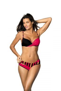 Kostium kąpielowy Tamara Nero-Psycho Red-Nero M-399 (6) Czarno-Czerwony XXL